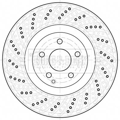 BORG & BECK Тормозной диск BBD5953S